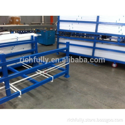 Steel Foldable Stacking Rack used for stock or transport carry long aluminium alloy tubes at workshop or warehouse